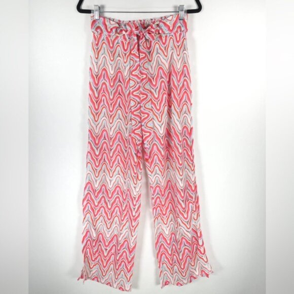 NWT TRINA‎ TURK SERAFINA CROCHET TIE FRONT PANTS Sheer Side Slits Size M & L - Picture 4 of 13
